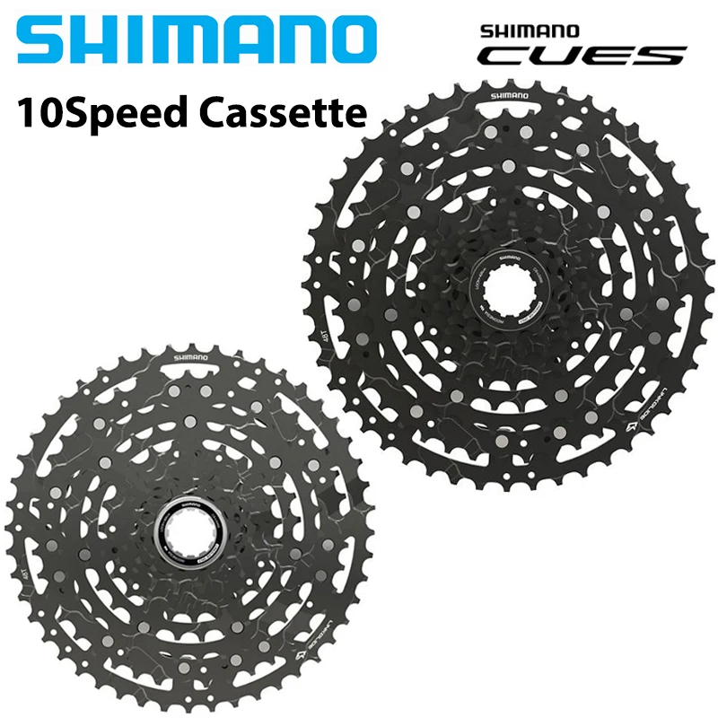 SHIMANO Cues 10 Speed CS-LG400-10 CS-LG300-10 LINKGLIDE Cassette 11-39T 43T 48T CUES U6000 Series Sprocket Rider-tuned Gear Step bicycle cassette bicycle sprocket gear bicycle parts bike sprocket