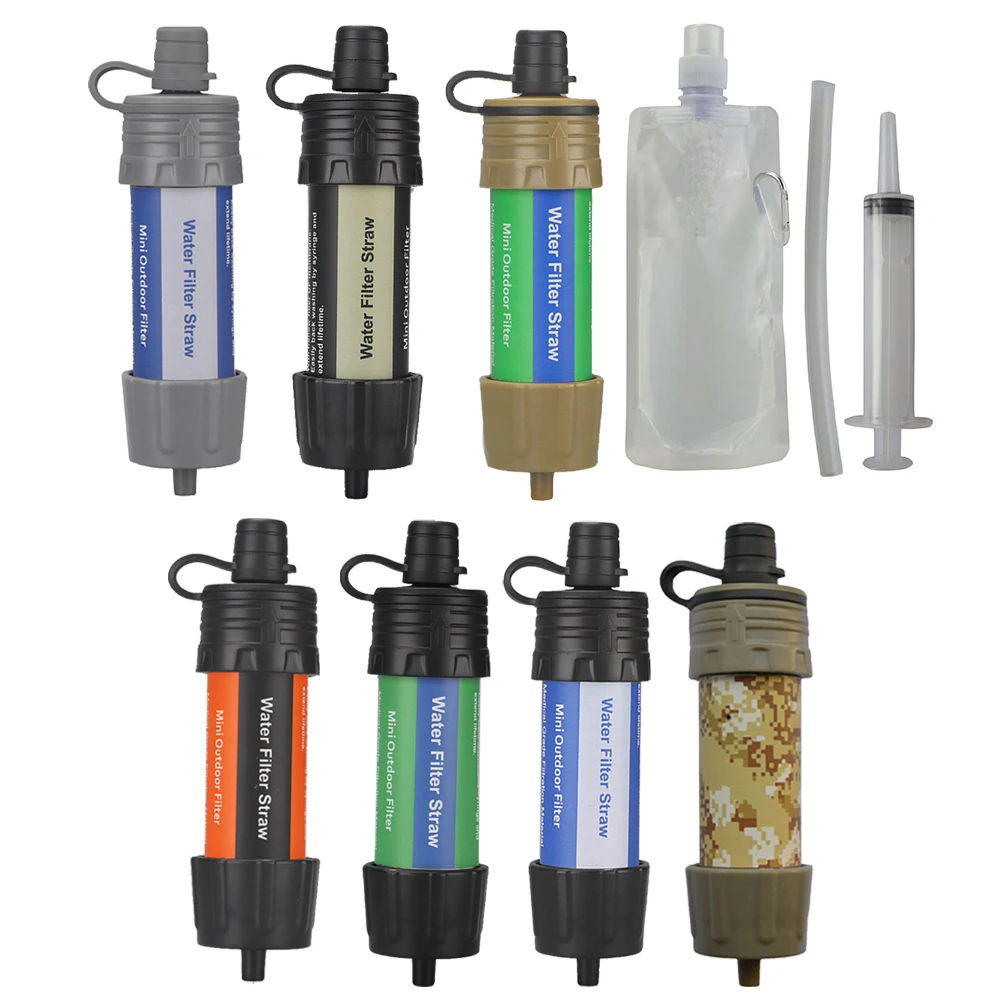 Outdoor Drinking Water Filtration Purifier Emergency Life Portable