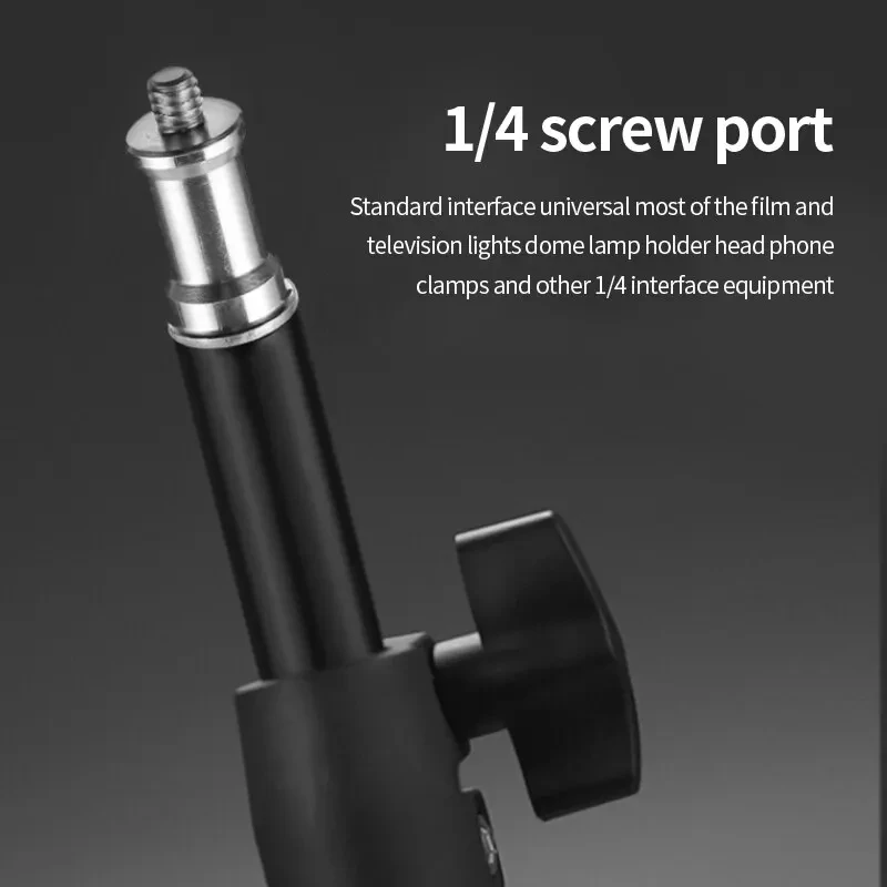 Live broadcast tripod landing type camera anchor selfie light frame metal thermometer holder