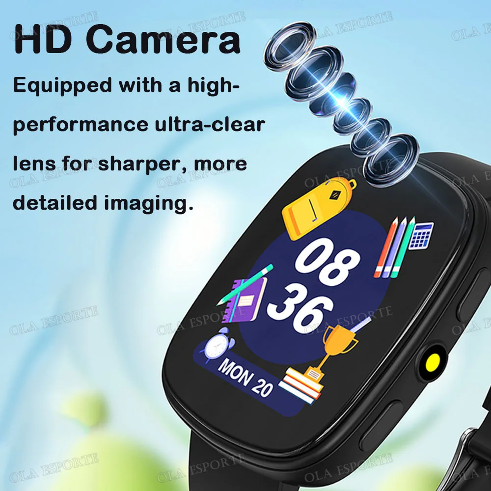 2026 Kids Games Smartwatch 1.83''HD Screen Camera Interesting Games Sleep Monitoring Alarm Clock Calculator Children Watch Gifts 2