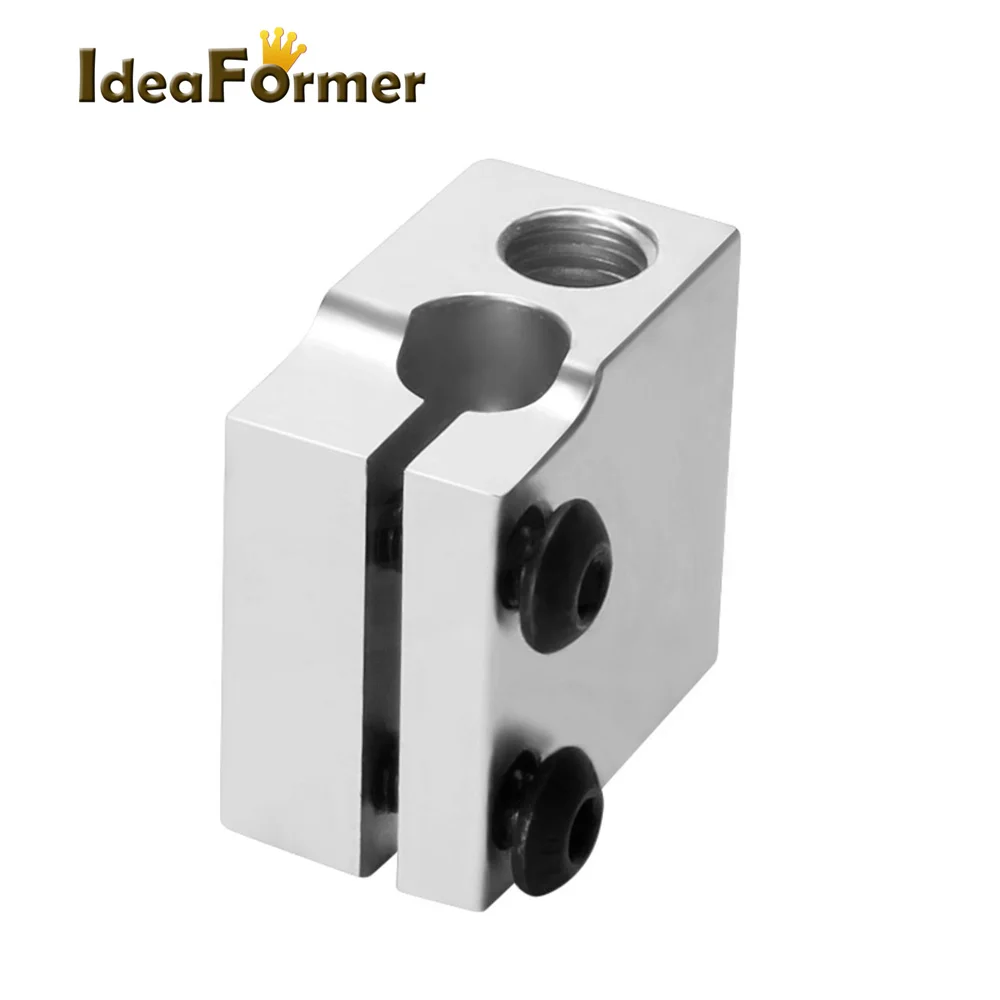 

1pcs Heater Block 20*20*12mm Aluminium Original Volcano Heat Block For Artillery Sidewinder X1& Genius J-head 3D Printer Parts