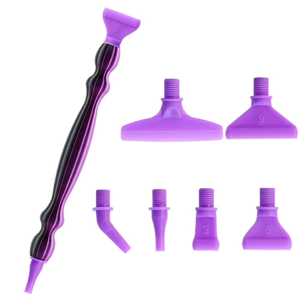 3D BlackPurple-6Tips