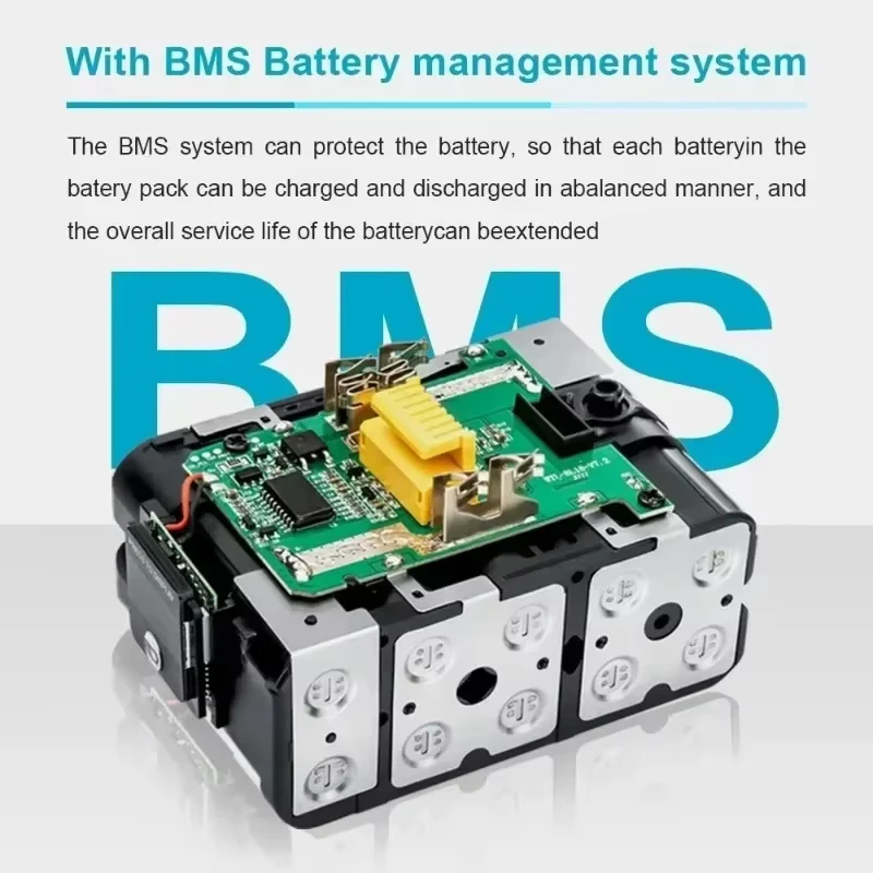 ✈️12Ah Rechargeable Li-ion Battery, for Makita 18V, Durable Replacement for 18V