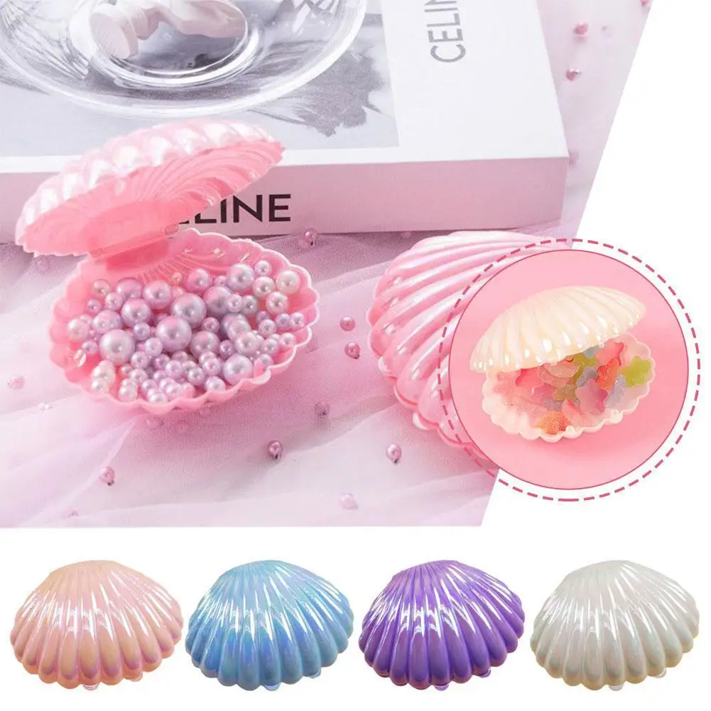 

10Pcs Cute Shell Plastic Candy Box Jewelry Storage Decor Boxes Favor Candy Box Wedding Party Gift Birthday Box Halloween E3E9