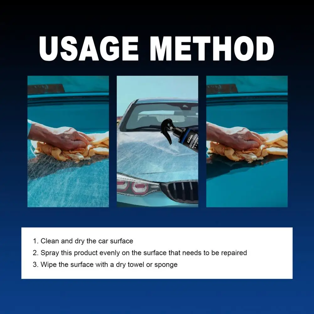 Scratch Repair Spray Eco friendly Car Scratch Remover Spray for Long lasting Easy Application for Waterproof