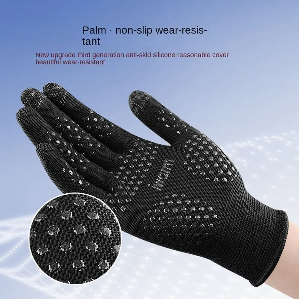 

Sun Protection Fashion Five Fingers Driving Anti UV Touch Screen Korean Mittens Men Gloves Climbing Women Sunscreen Gloves