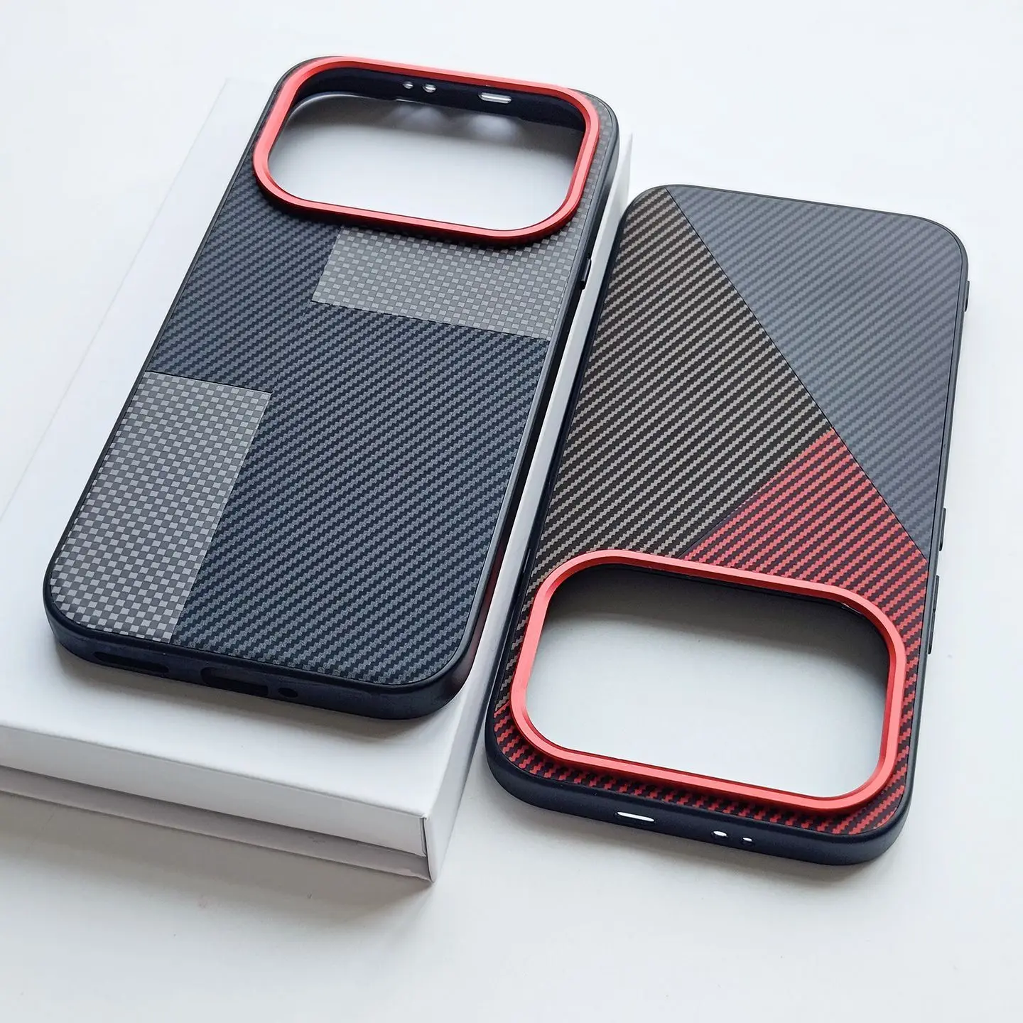 Luxury Kevf Textured Leather Anti-Slip Shockproof Phone Case