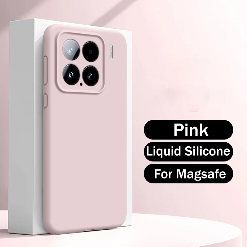 Luxury Liquid Silicone MagSafe-Compatible Matte Soft Magnetic Skin Cover