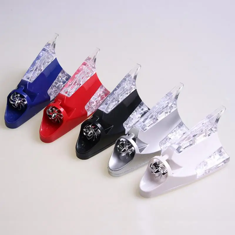 

Wind Power Shark Fin Shaped Car Antenna Receiving Signal Antenna LED Warning Flashing Light Auto Styling car Accessories
