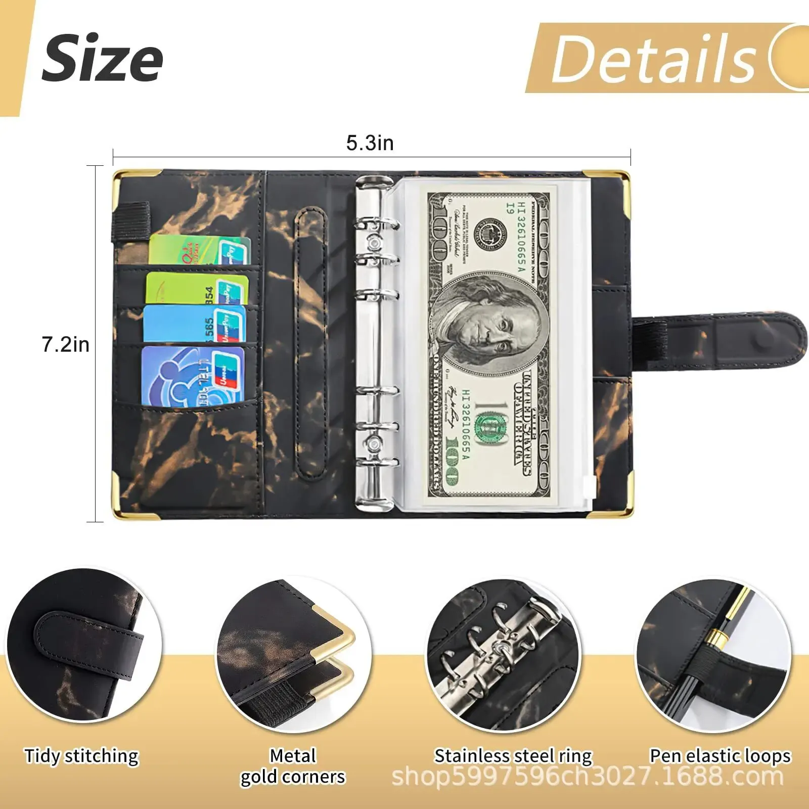 Budget Binder Notebook Budget Binder Cash Envelopes Savings Binder A6 Money Budget Planner Binder With Zipper Envelopes For Budgeting