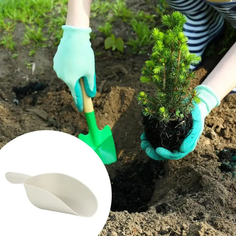 Soil Scoop, Plastic Garden Cultivation Hand Scoop Sifter , Green