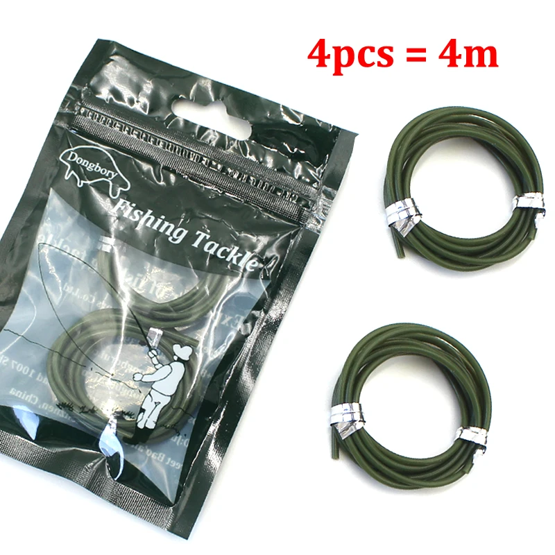 Fishing Hook Tube 4m Carp Silicone Anti-tangle Rig Tubing for Safety Lead-clip System Accessories Tackle Hook Sleeve