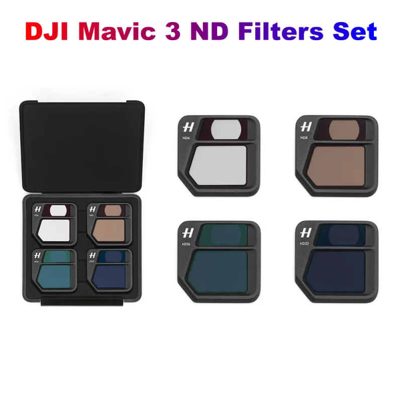 Kit 4 Filtres ND ND4/8/16/32 pour DJI Mini 3 Pro - Jaune Clair