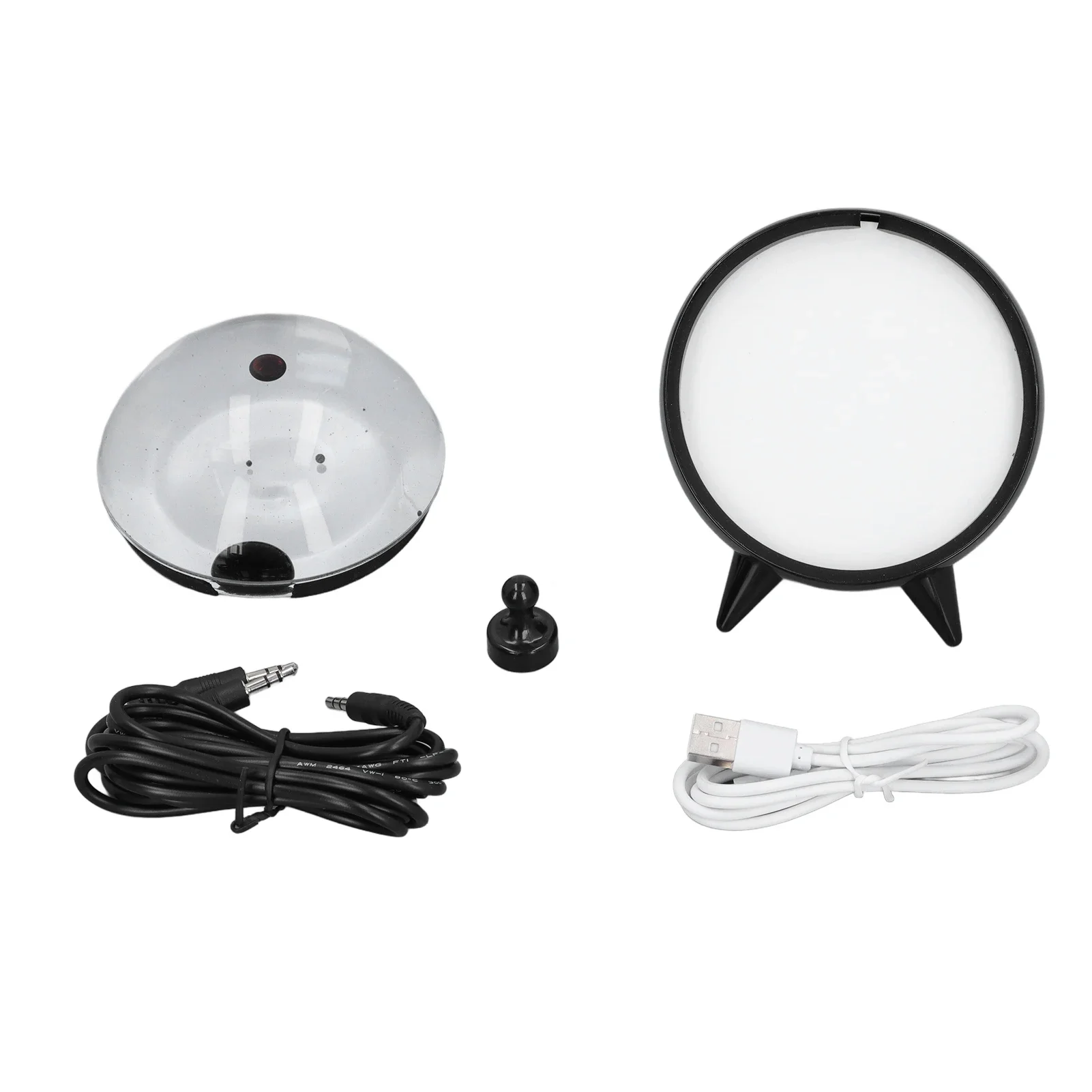 Ferrofluid Music Mate Ferrofluid Visualizzatore del suono Decorazioni da scrivania Tipo C Ricarica Compagno musicale Pickup di fluidi magnetici per desktop