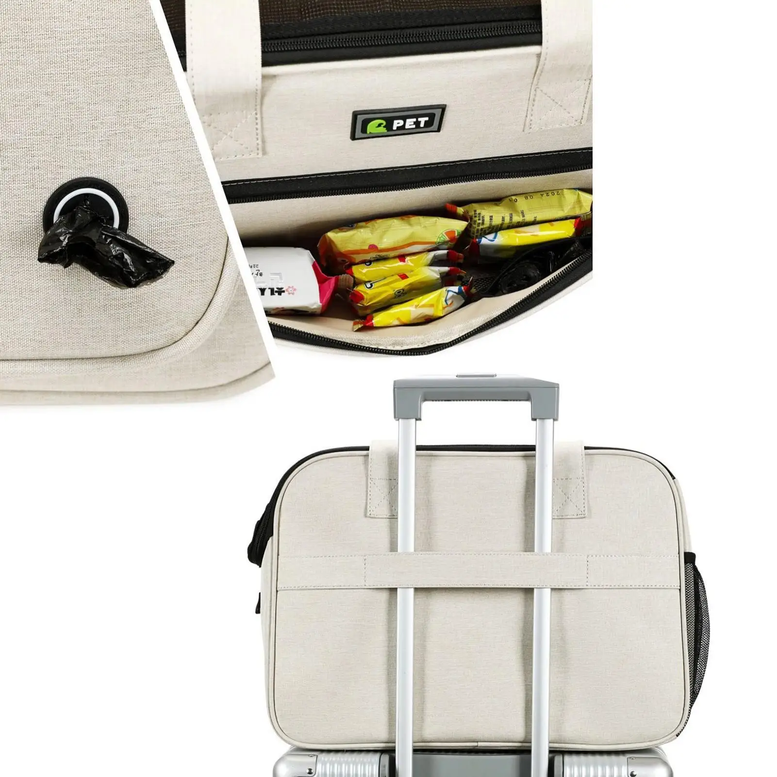 Small Dog Carrier Purse Breathable Mesh Tote With Strap Ventilated Dog Purse Carrying Bag For Daily Shopping Walking Park Outing