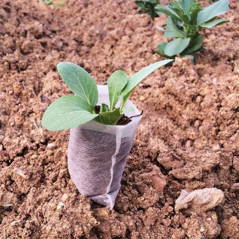 YOUNAFEN Sacchetti per semina di germinazione in tessuto non tessuto per interni, sacchetti per la coltivazione di piante da vivaio, borsa per