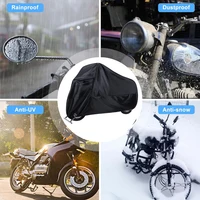 Motorcycle Cover Waterproof Outdoor Indoor Scooter Wear-resistant Fabric Motorbike Cover All Season Dustproof UV Protective 2