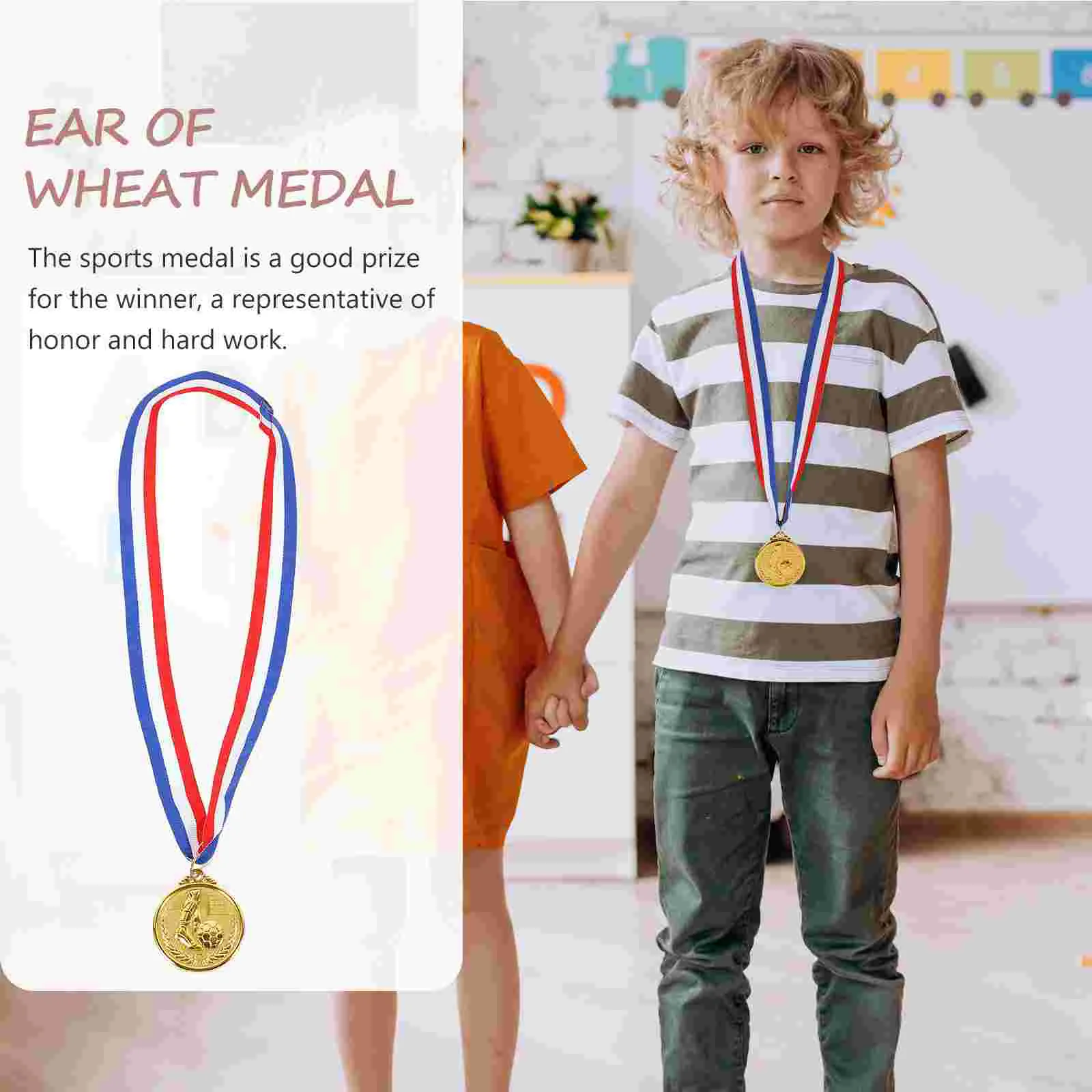 12pcs Football Cup Medal Soccer Metals for Student Awards Competition Zinc Alloy Child Medals Personalized Metal Honor Gifts