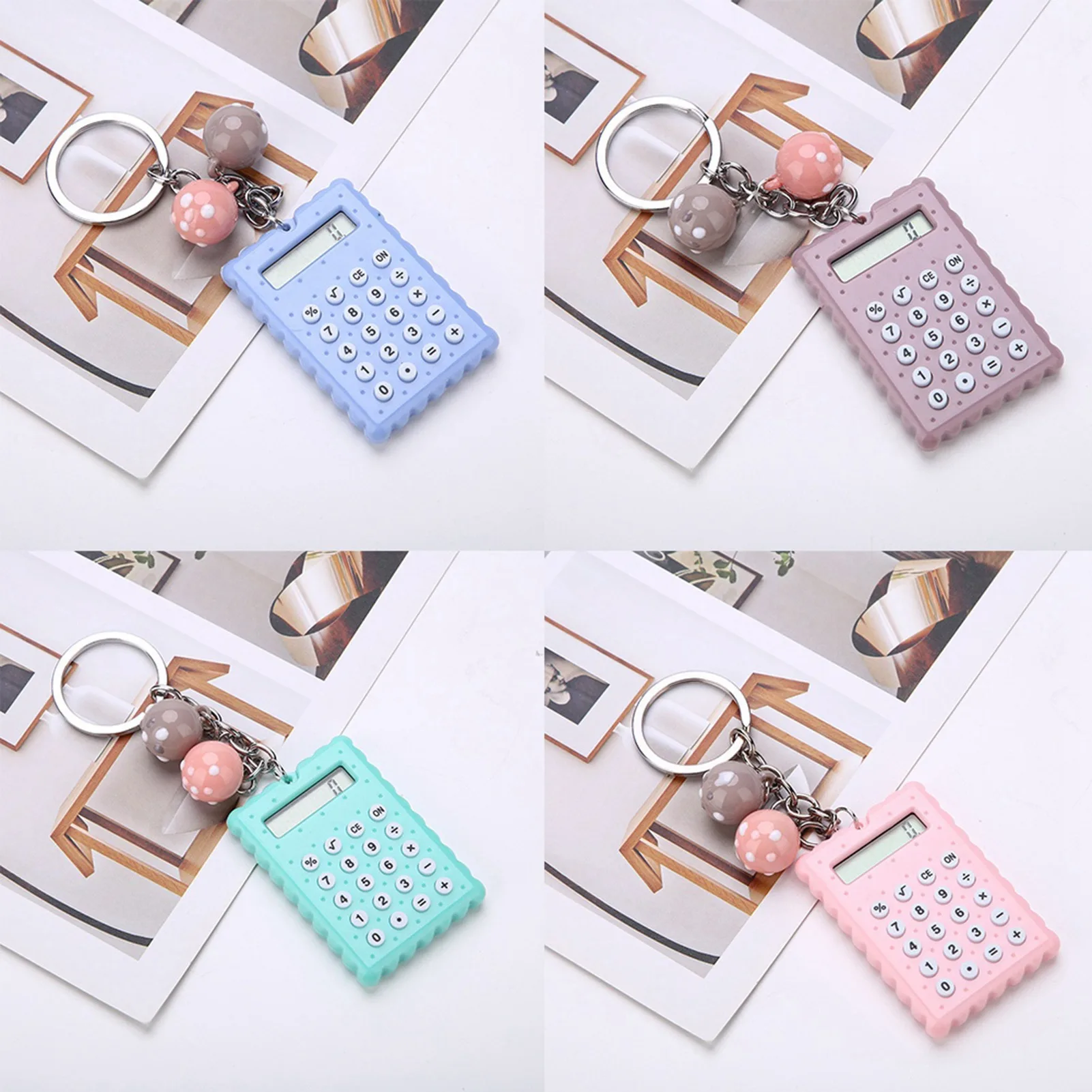 Calculator Calculator Cute Mini Calculator Mini Portable Cute Key Chain Calculator Candy Color Calculator