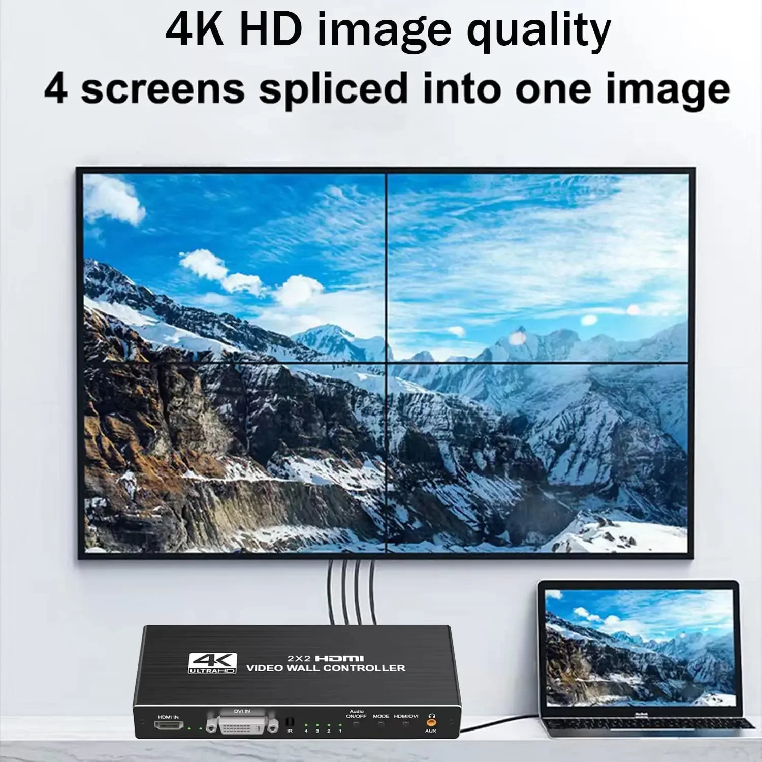   Ʈѷ μ, 2x2, 1x3, 1x4, 2x1, 3x1, 4x1, 4K DVI HDMI   Ʈѷ, TV  ƼĪ  μ