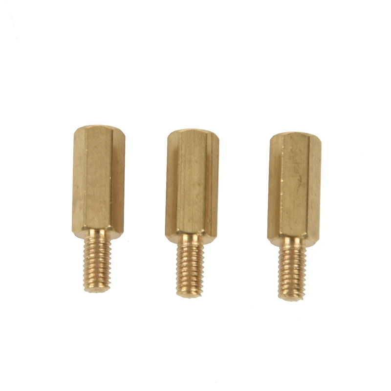 50 Pcs M3 Male x M3 Female 11mm Length Brass Screw Thread PCB Stand-off Spacers