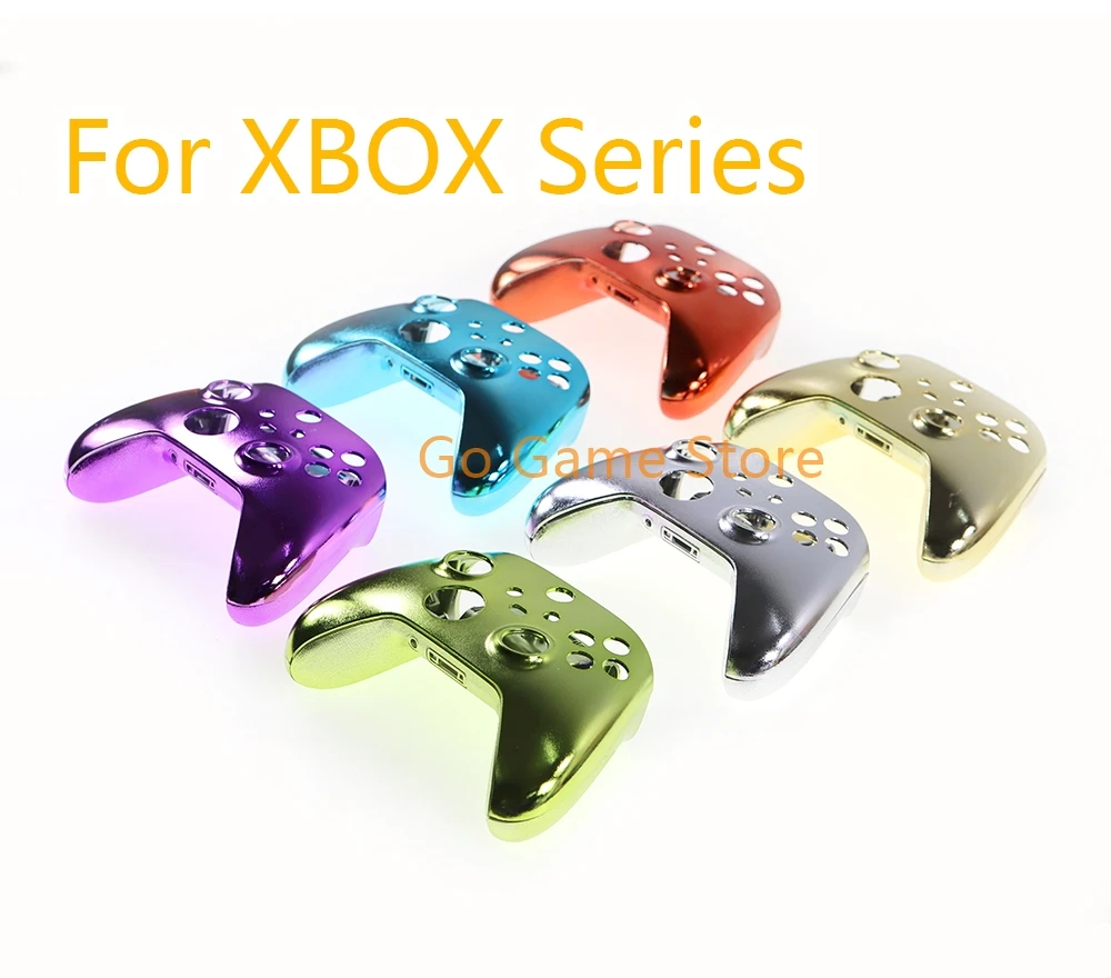 

10sets Replacement Chrome Plating Front Back Housing Shell Faceplate Cover Case For Xbox Series X S Controller