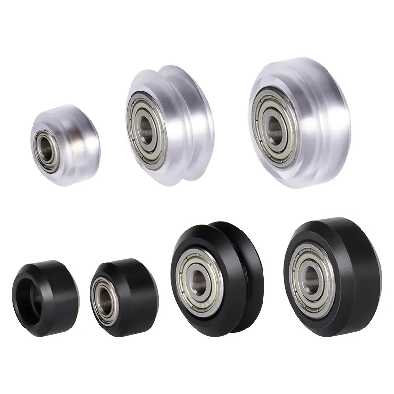 12 PCS POM Pulley V-slot Linear Rail Ball Bearing 3D Printer Parts CNC Clear Polycarbonate V Wheel Plastic Wheel image 2