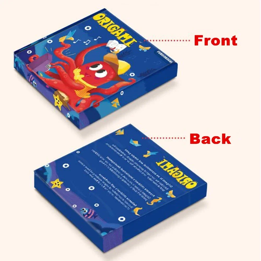 Montessori Toys Cartoon Animal Origami Paper 108 Pages Kids DIY Craft Toy, paper craft toys,craft toys