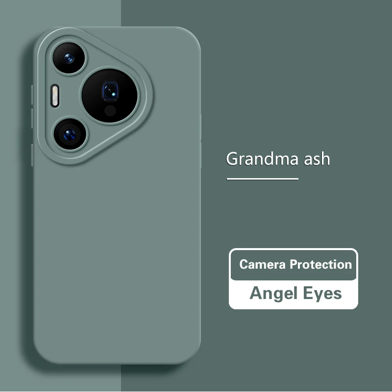 Sleek Soft Matte Silicone Case with Lens Protection – Square Design Back Cover