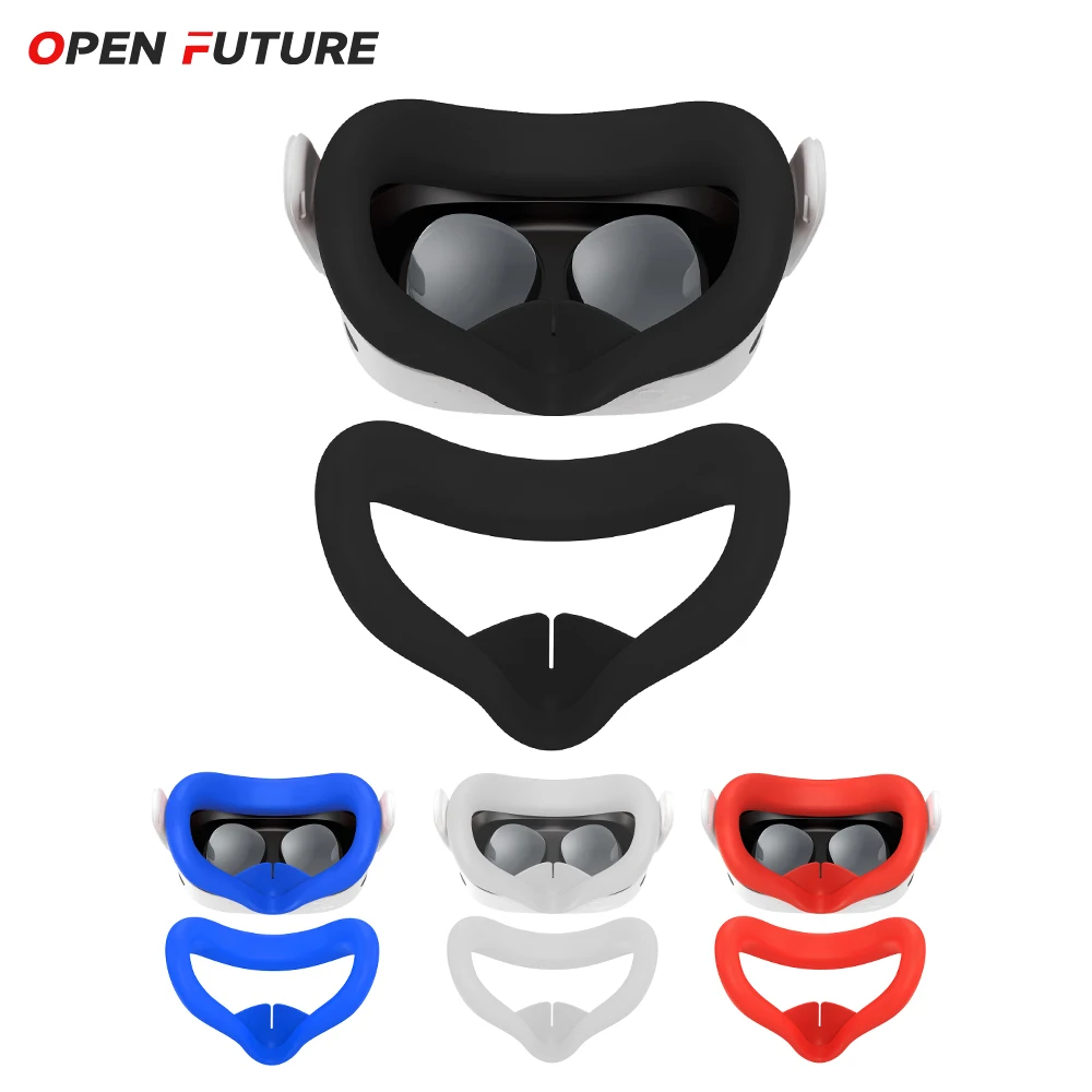 メタクエスト3s用シリコンフェイスマスク,防汗フェイスマスク,交換用
