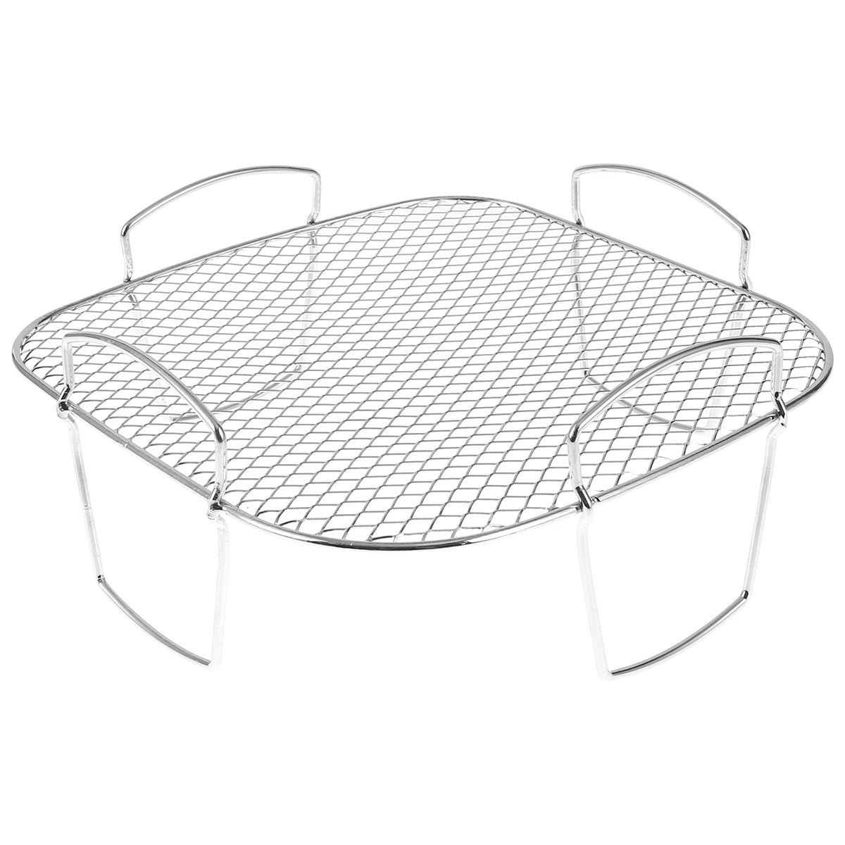 Air Fryer Rack Grilling Rack Stainless Steel Multi-Layer Stackable Cooking Rack Toast BBQ Rack Basket Tray Air Fryer Accessories
