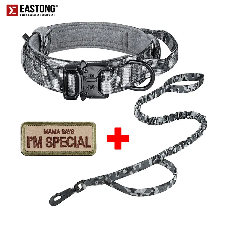Military Tactical Dog Collar Nylon Adjustable Durable For Medium Large Outdoor Walking Training Pet Supplies German Shepherd dog collar pet collar