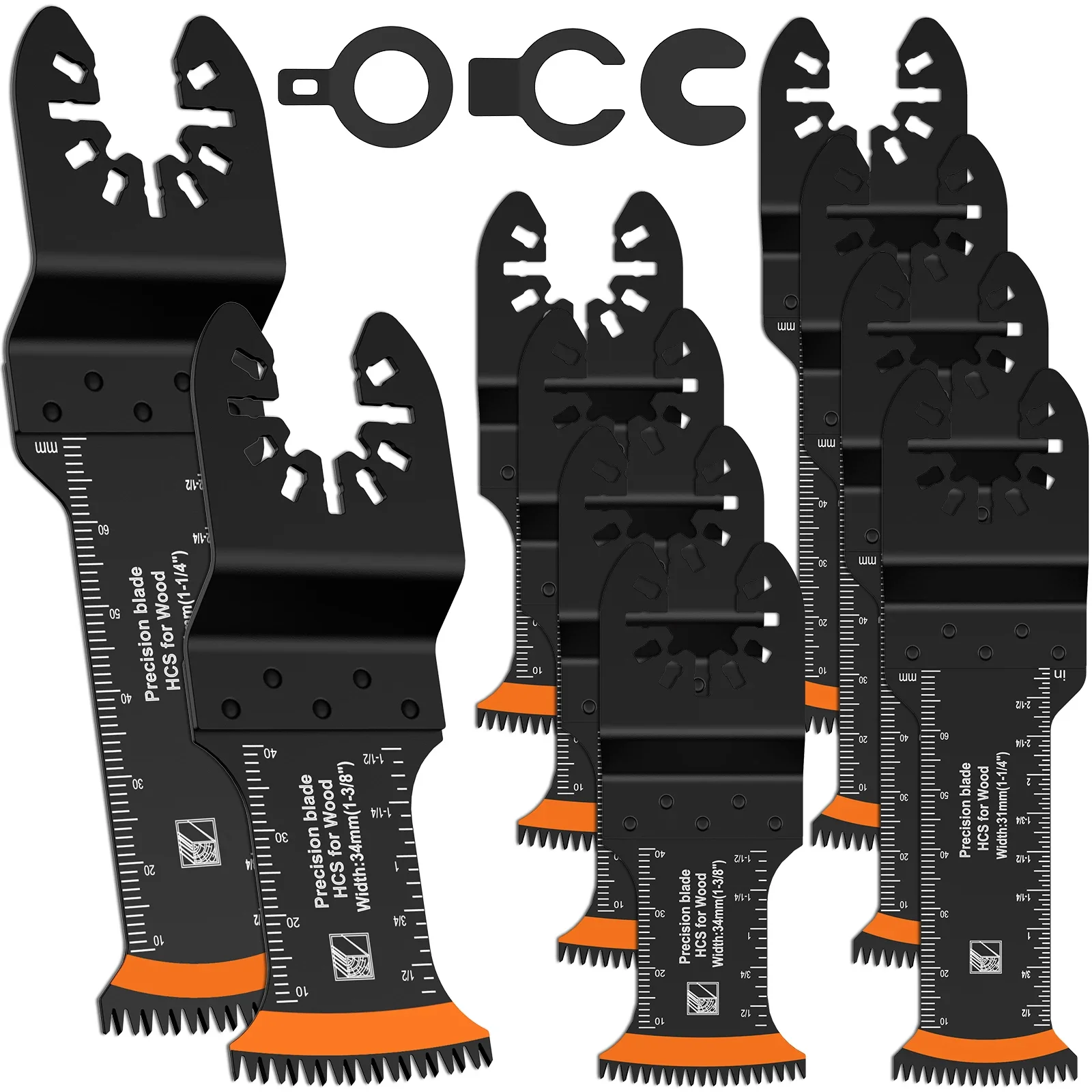 10Pcs Japanese Oscillating Saw Blades High Carbon Steel Multitool Blades saw blades