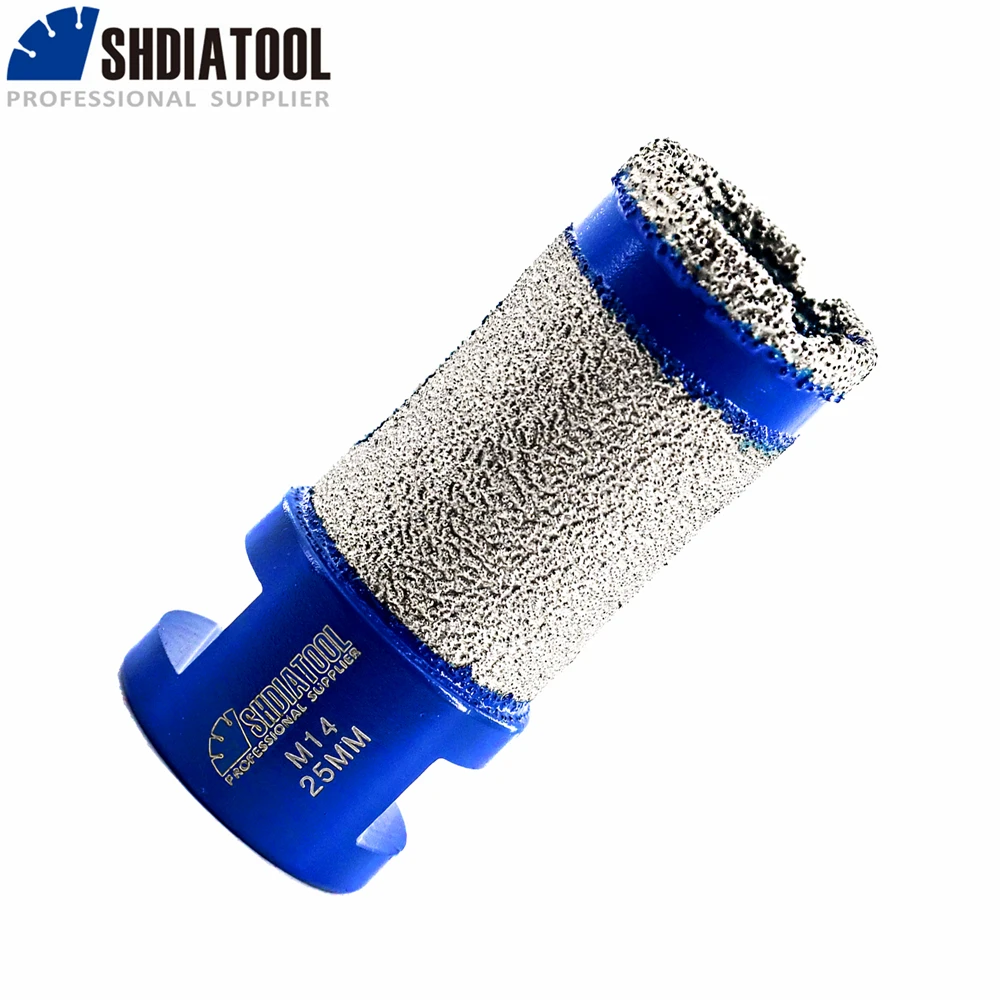 SHDIATOOL 1pc M14 Dia25mm Diamond Milling Drilling Crowns Tile Masonry Ceramic Marble Porcelain Core Bits Drill Bits Hole Saw