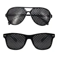 Anti-myopia Astigmatism Glasses Vision Correction Fatigue Pin Hole Glasses with Holes for Men Women Eyesight Improvement Eyewear