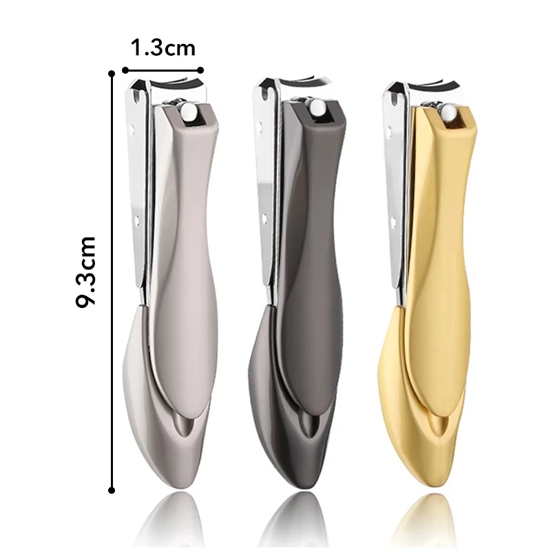 Stainless Steel Nail Clippers Sharp Curved Blades Finger Toenail Manicure Tool For Home Use 1 Pcs