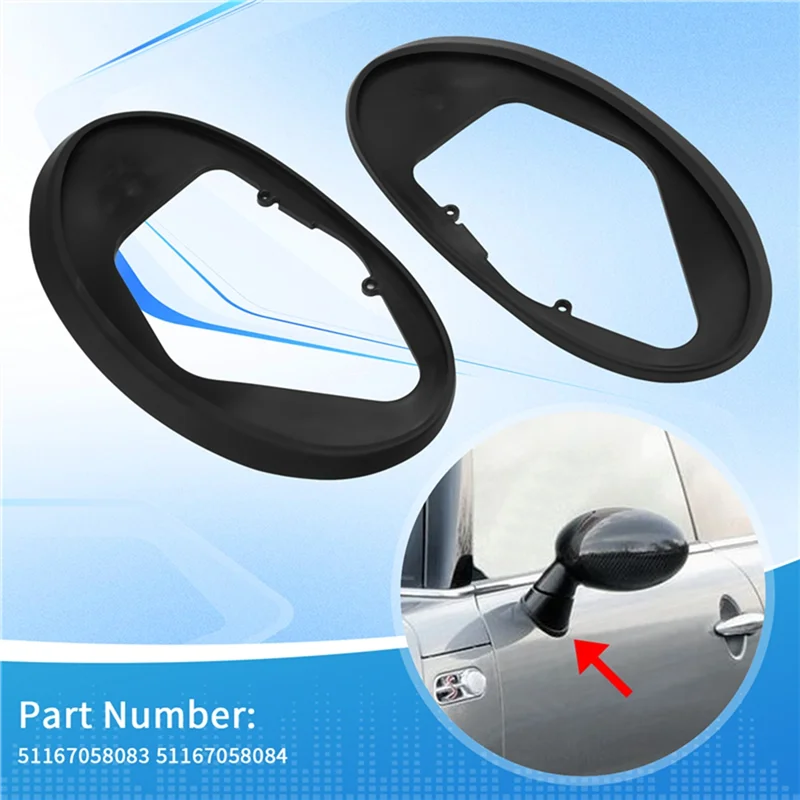 자동차 도어 사이드 미러 가스켓 고무 패드 MINI Cooper R50 R52 R53 자동차 액세서리 용 씰링 링