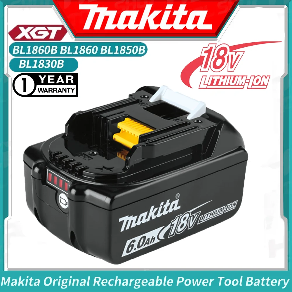 

Genuine Makita 6Ah/5Ah/3Ah for Makita 18V Battery BL1830B BL1840 BL1850B BL1850 BL1860 BL1815 Replacement Lithium Battery