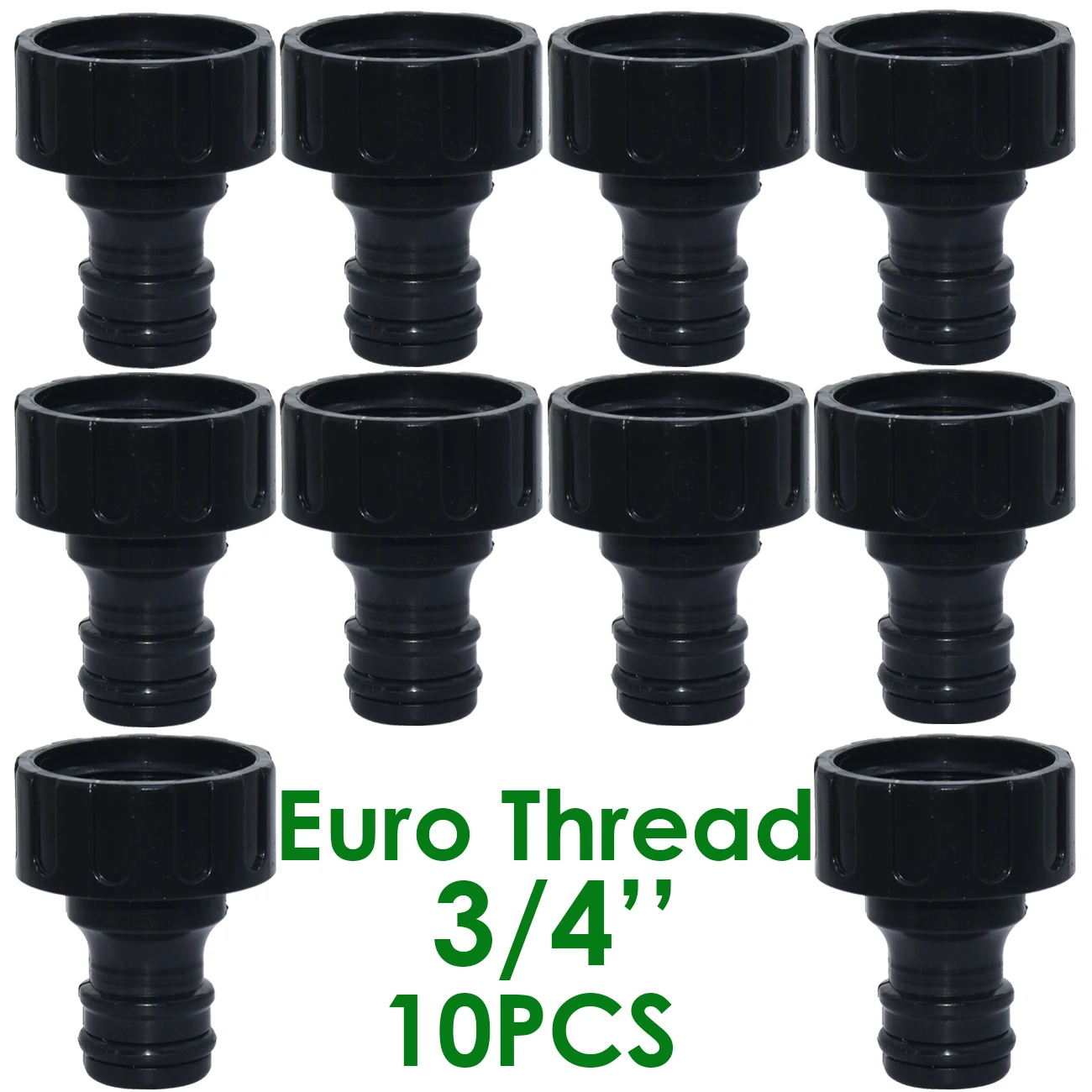 10pcs Quick Connector Nipples Male Threaded Hose Pipe Adapter for Garden Tubing 