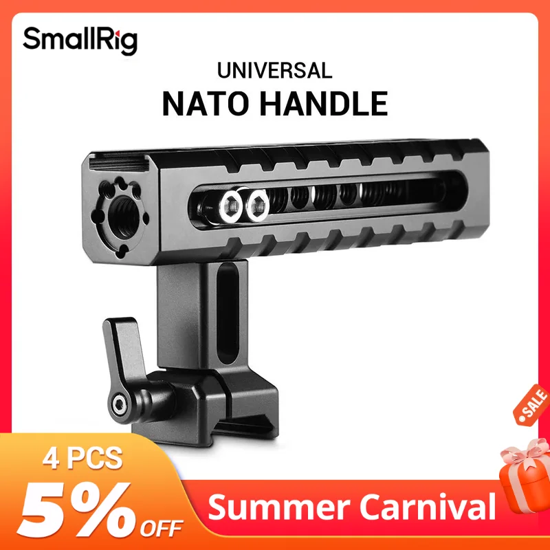 SmallRig DSLR Camera Top handle grip Camcorder Stabilizing NATO Handle Quick Release for A6500 for BMPCC 4K 6K Cage 1955