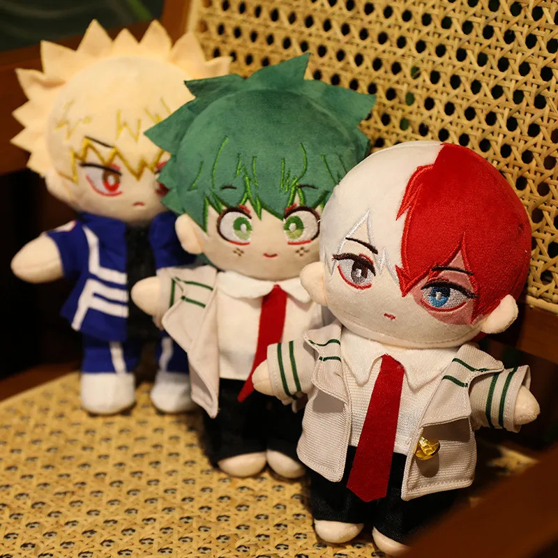 

20cm Anime Game Plush Doll Toy My Hero Academia One's Justice Izuku Midoriya Deku Cute Stuffed Doll Pendent Kids Adults Gift