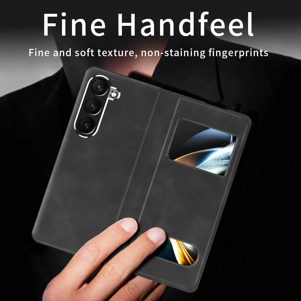 Luxury Leather Hard Shell Shockproof Case - Premium Protective Cover