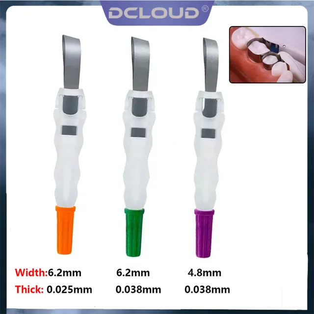 Dental Matrix Band Matrices Ring Sectional Contoured Matrice Roll Composite Restoration Rotate Head 180℃ Adjustable Forming Shee