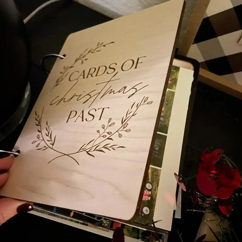 연인 친구를 위한 절묘한 명절 카드 보관 책, 스크랩북 앨범, 나무 카드 보관, 엽서 앨범, 레코드 책