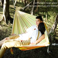 Portable Outdoor Garden Hammocks Quick Open Parachute Cloth Double Travel Camping Sleeping Hanging Hammock Swing Nature Hike 5