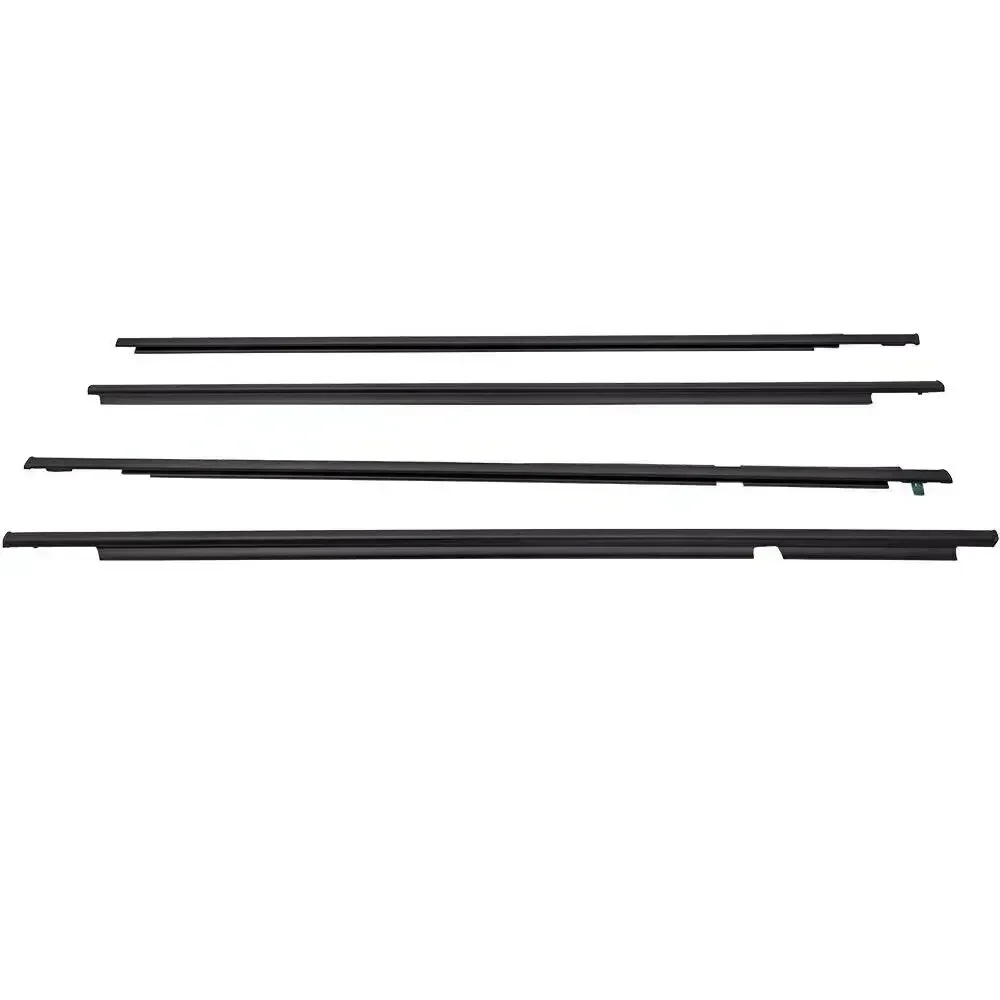 Window Weatherstrips For Toyota Land Cruiser Prado 120 Series Side Door Moulding Rubber Trim Seal For Lexus GX470 2003-2009 4Pcs
