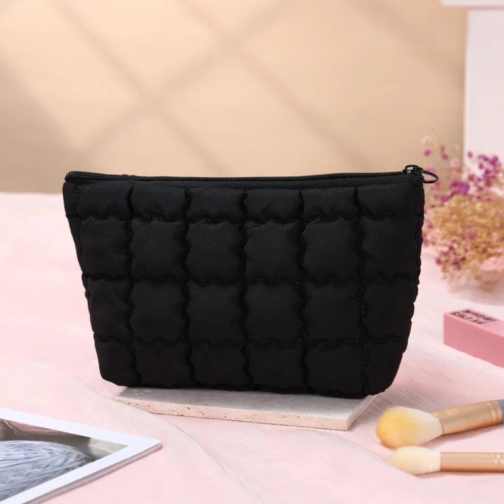 รูปสินค้า แฟชั่นผู้หญิง Bubble เครื่องสําอางค์กระเป๋าถือ Travel Organizer Cloud แต่งหน้าลิปสติกผ้าฝ้ายกระเป๋าแฟชั่นกระเป๋าซิปขนาดใหญ่