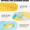 1/2PCs reusable plastic shoe washing bag for laundry-sneaker cleaning kit for stain removal, unpriced, no battery required 3