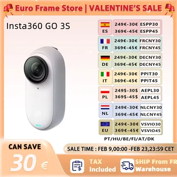 Insta360 New GO 3S - Fotocamera minuscola 4K, portatile e versatile, vivavoce, POV, montaggio ovunque, stabilizzazione