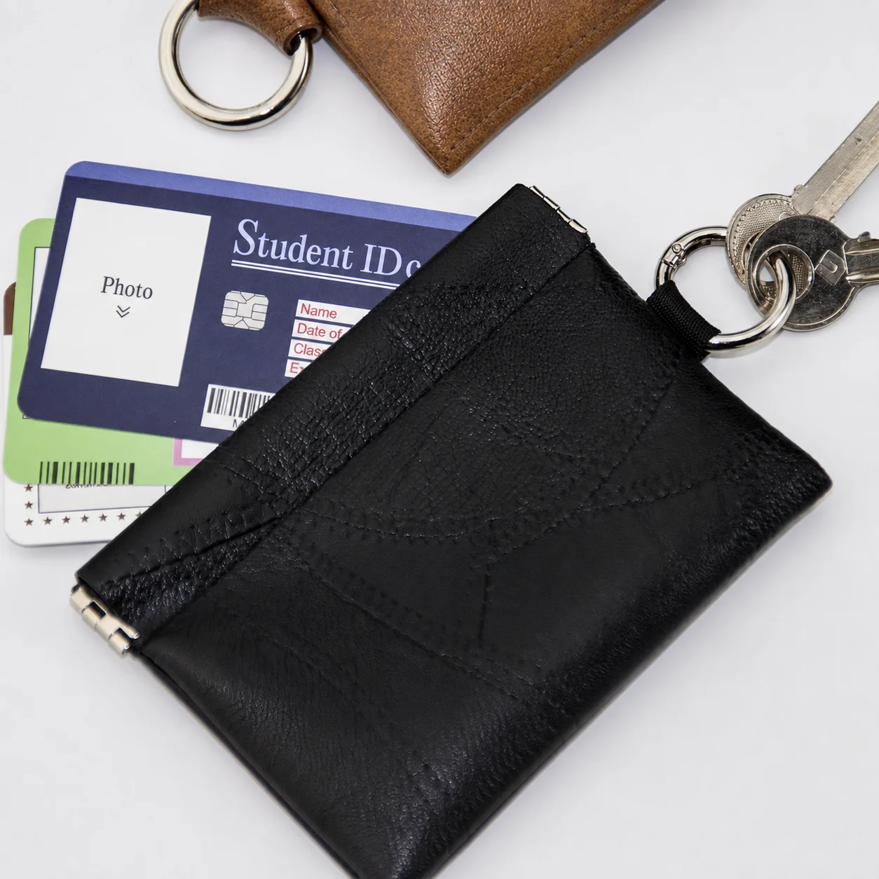 Vintage Leather Key Wallet Women Men Coin Housekeeper Keychain Purse Organizer Bag Car Keys Cover Key Holder Case Card Holder